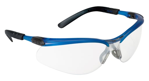 3M - 3M Industrial Safety 11471-00000-20 Blue Frame Clear Anti-Fog Lens Protective Eyewear