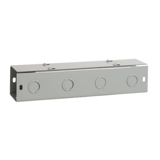 nVent Hoffman - Hoffman F66T136GVP 6" x 6" x 36" Lay-In NEMA Type 1 Painted Flat Cover Wireway, Straight Section, Steel