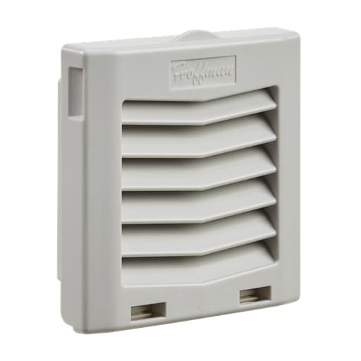 nVent Hoffman - Hoffman HG0400404 HG Filter Fan Exhaust Grilles, fits HF04 fans, 4-inch, IP54, Lt Gray