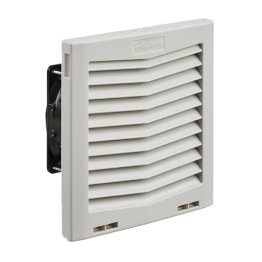 nVent Hoffman - Hoffman HF0916414 HF09 Side-Mount Filter Fan, 115V, 70 CFM, Lt Gray