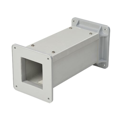 nVent Hoffman - Hoffman F66W24FG Fiberglass Feed-Through NEMA Type 12 and 3R Wireway Straight Section, 6" x 6" x 24", Fiberglass