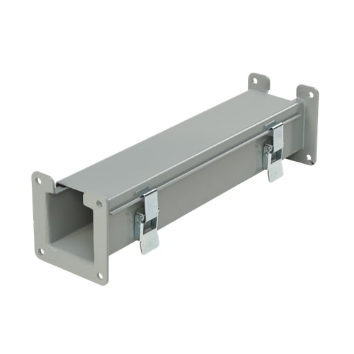 nVent Hoffman - Hoffman F22LXL Cut-Off Fitting, Lay-In, 2.5" x 2.5", Gray, Steel
