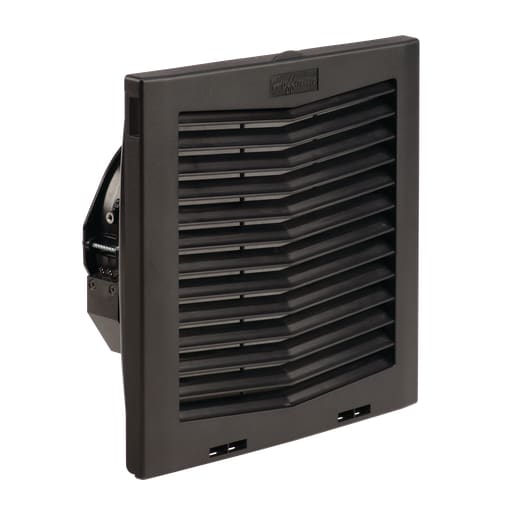 nVent Hoffman - Hoffman HF1024413 HF10 Side-Mount Filter Fan, 24V, 159 CFM, Black