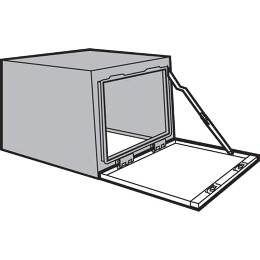 nVent Hoffman - Hoffman PDS46F Doors for Upper Front of PROLINE Sloped Fronts, fits 407x 600mm, Lt Gray, Steel
