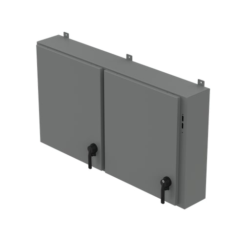 nVent Hoffman - Hoffman A30x 2E5410 Low-Profile, One- to Five-Door Disconnect Enclosure, Type 12, 30" x 54.5" x 10", Gray, Steel