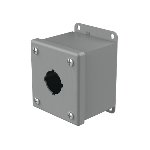nVent Hoffman - Hoffman E1PB 3.50" x 3.25" x 2.75" 1-Hole 30.5mm Pushbutton Enclosure, Type 12, Steel