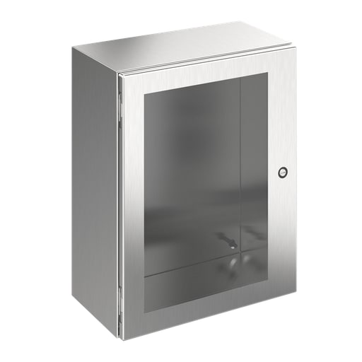 nVent Hoffman - Hoffman CSD24248WSS Stainless Steel CONCEPT Window-Door Enclosures, 24" x 24" x 8", SS Type 304