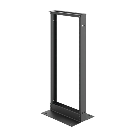 nVent Hoffman - Hoffman EDR19FM24U 2-Post Open Frame Rack, 48" x 20.25" x 15", Black, Aluminum