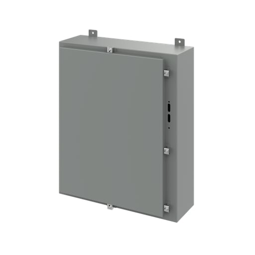 nVent Hoffman - Hoffman A30HS2508LP Disconnect Enclosure with Clamps, Type 4, 30" x 25.38" x 8", Gray, Steel