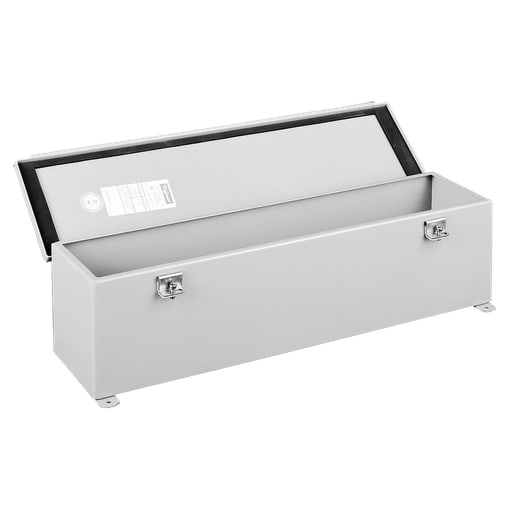 nVent Hoffman - Hoffman F44T18HC Hinged Cover Wiring Trough, NEMA Type 12, 4" x 4" x 18", Gray, Steel