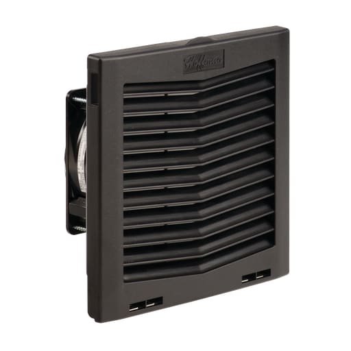 nVent Hoffman - Hoffman HF0924413 HF09 Side-Mount Filter Fan, 24V, 70 CFM, Black