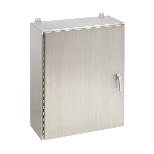nVent Hoffman - Hoffman A24H2408SS6LP3PT Continuous Hinge with 3-Point Latch, Type 4X, 24" x 24" x 8", SS Type 316L