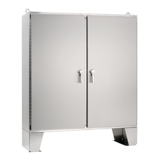 nVent Hoffman - Hoffman A62H4812SSLP3PT Two-Door with 3-Point Latches, Type 4X, 62.06" x 48.06" x 12.06", SS Type 304