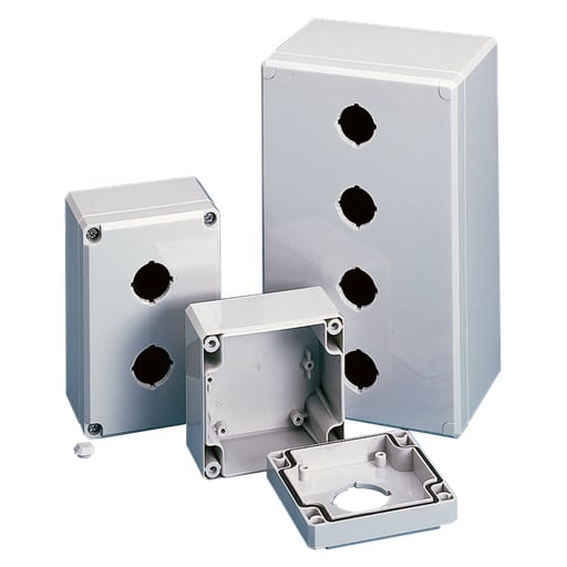 nVent Hoffman - Hoffman Q4PBPCD QLine D Pushbutton, Type 4X, 4PB x 30.5mm, Polycarbonate