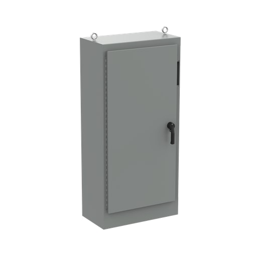 nVent Hoffman - Hoffman A72XM3418FTCLP4 Free-Stand Disconnect with Quick-Release Hinge, Type 4, 72.12" x 33.5" x 18.12", Gray, Steel