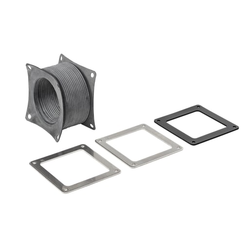 nVent Hoffman - Hoffman F44WFFSS Flexible Fitting, 4" x 4", Rubber