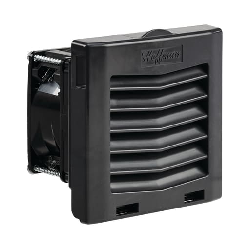 nVent Hoffman - Hoffman HF0424413 HF04 Side-Mount Filter Fan, 24V, 21 CFM, Black