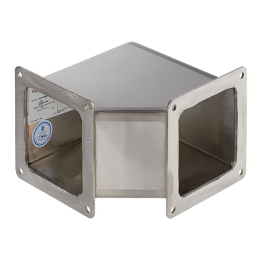 nVent Hoffman - Hoffman F66WE90SS 90-Degree Elbow, 6" x 6", SS Type 304