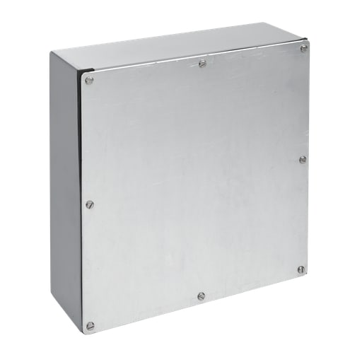 nVent Hoffman - Hoffman A1084GSC Screw-Cover, Gasketed, Type 3, 10" x 8" x 4", Steel