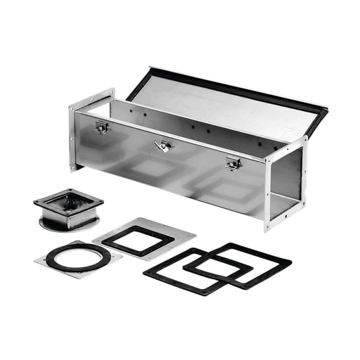 nVent Hoffman - Hoffman F66W36SS Stainless Steel Feed-Through NEMA Type 4X Wireway Straight Section, 6" x 6" x 36", SS Type 304
