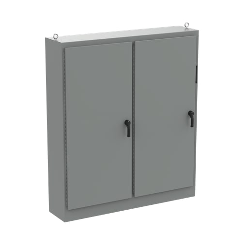 nVent Hoffman - Hoffman A84XM3EW18FTCLP4 Free-Stand Disconnect with Quick-Release Hinge, Type 4, 84.12" x 118.75" x 18.12", Gray, Steel