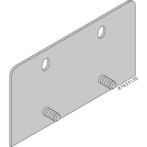 nVent Hoffman - Hoffman AMFK3RL014 Mounting Bracket Kit, 14" fits 14 ga., Gray, Steel