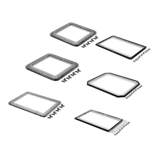 nVent Hoffman - Hoffman SW64 VJ NEMA Window Kit, Transparent, Unpainted, Polycarbonate, SW64