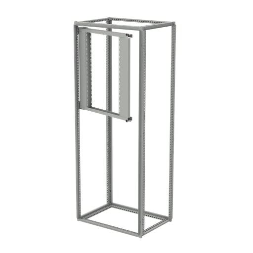 nVent Hoffman - Hoffman PSF6 Partial Swing-Out Rack Frame, fits 600mm wide, Lt Gray, Steel