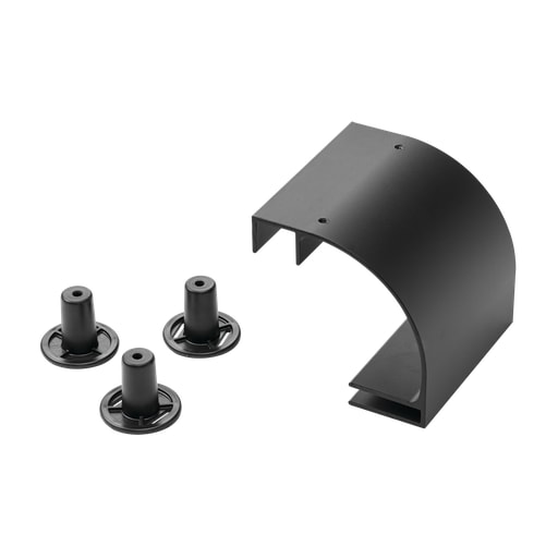 nVent Hoffman - Hoffman LRD18BLK Radius Drop Kit, fits 18.00, Black, Aluminum