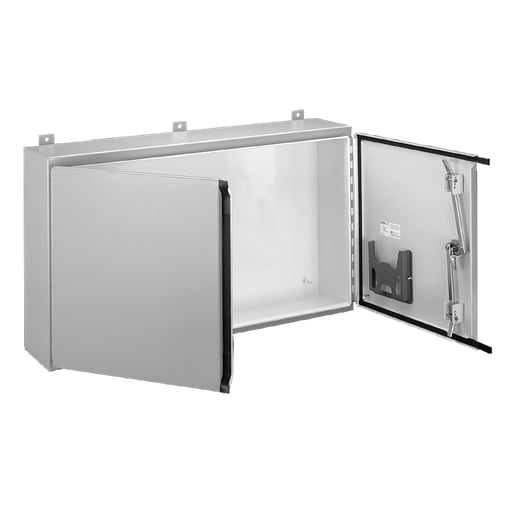 nVent Hoffman - Hoffman A364212WFLP Continuous Hinge Two-Door with Handle, Type 12, 36" x 42" x 12", Steel