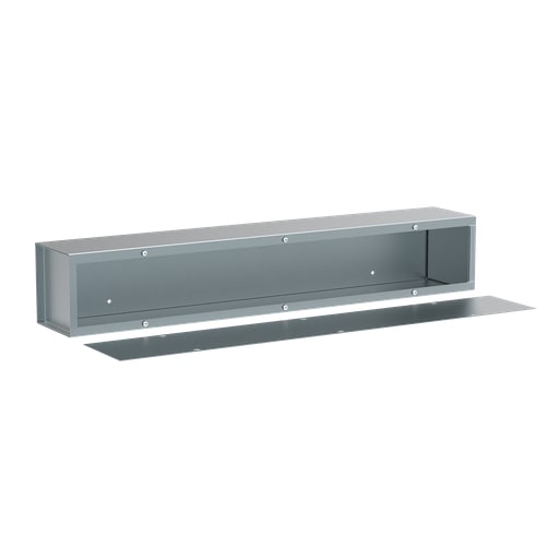 nVent Hoffman - Hoffman A8836T1T Wiring Trough, NEMA Type 1, 8" x 8" x 36", Gray, Steel