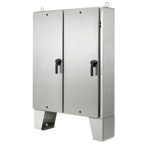 nVent Hoffman - Hoffman A60Hx 4912SSLPQT General Purpose Stainless Steel Two-Door Floor-Mount Disconnect Enclosures, Type 4X, 60.06" x 49.31" x 12.06", SS Type 304