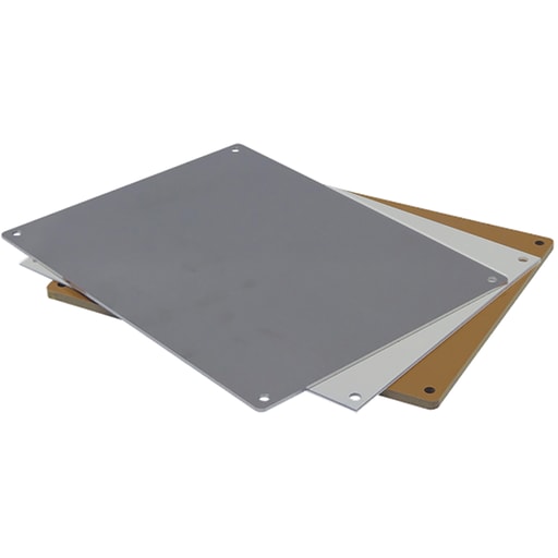 nVent Hoffman - Hoffman MP1816S VJ Series Back Mounting Plate 18x16x0.38 Light Gray Mild Steel