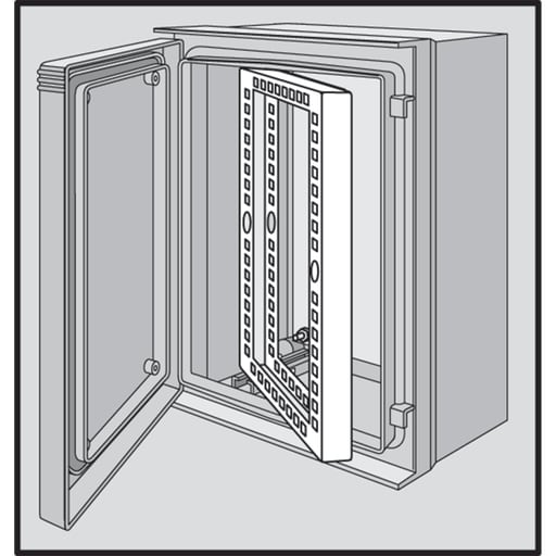 nVent Hoffman - Hoffman UU6060SF Swing Frame, fits 625x 612mm, Steel