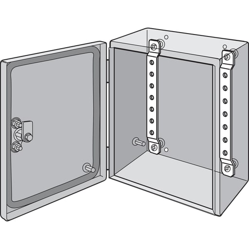 nVent Hoffman - Hoffman LMK23 DIN Rail or Panel-Mounting Brackets, fits 230mm, Steel