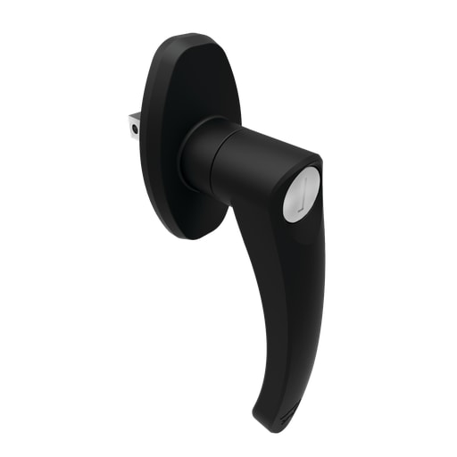 nVent Hoffman - Hoffman AL2ABLK Latch Kit for One-Door Type 12 Enclosures, 1 Point, Black, Zinc
