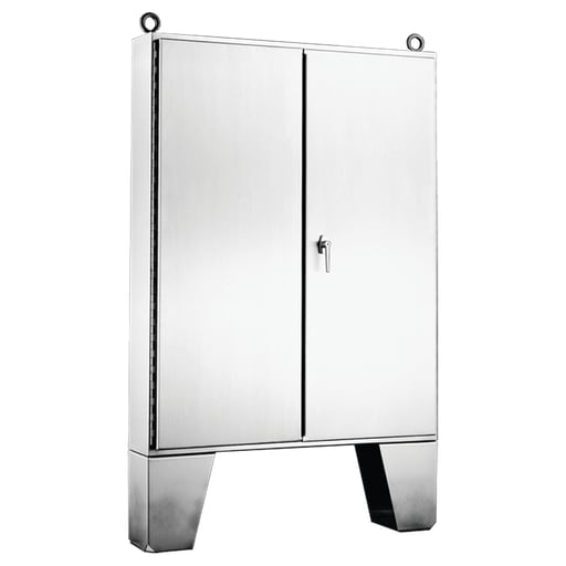 nVent Hoffman - Hoffman A727212USSLP Two-Door with 3-Point Latches and Floor-Stands, Type 12, 72.06" x 72.06" x 12.06", SS Type 304