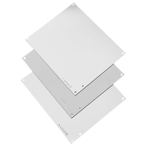nVent Hoffman - Hoffman A12P12G Panel for Junction Box, fits 12" x 12 Box, Galvanized, Mild Steel"