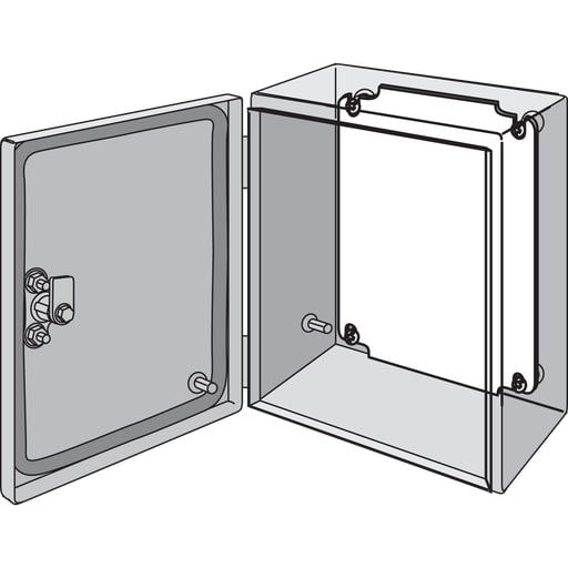 nVent Hoffman - Hoffman LP1515 Panel, fits 150x 150mm, White, Steel