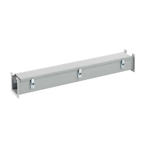 nVent Hoffman - Hoffman F66L36 Lay-In NEMA Type 12 Wireway Straight Section, 6" x 6" x 36", Gray, Steel
