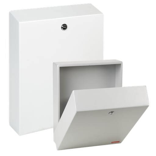 nVent Hoffman - Hoffman ADPX4B External Data Pocket, Type 4 and 12, 6.00x6.00x3.00, Gray, Steel