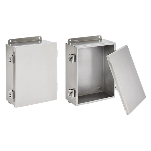 nVent Hoffman - Hoffman A1008NFSS6 Clamp Cover, Type 4X, 10" x 8" x 4", SS Type 316L