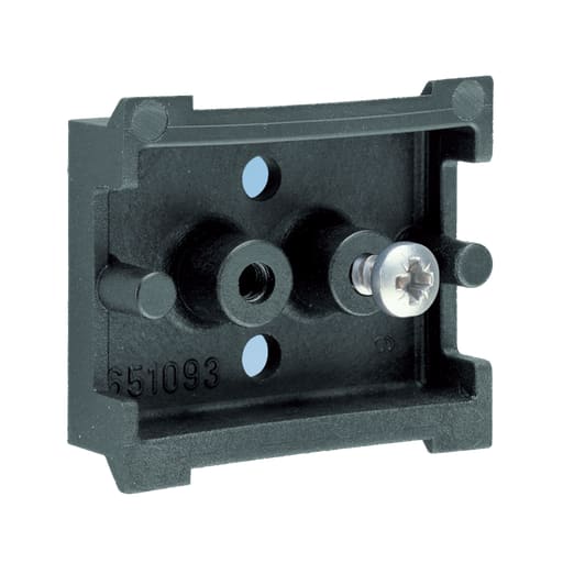 nVent Hoffman - Hoffman ADIN3PA42 DIN 3 Rail with Self-Adhesive, 1.7x1.5x0.55 inch, Black, Plastic