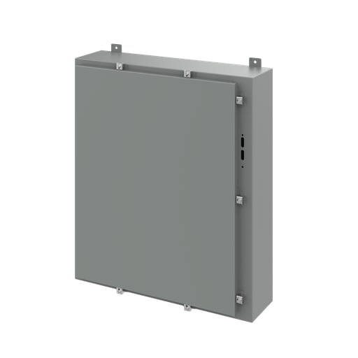 nVent Hoffman - Hoffman A36HS3108LP Disconnect Enclosure with Clamps, Type 4, 36" x 31.38" x 8", Gray, Steel