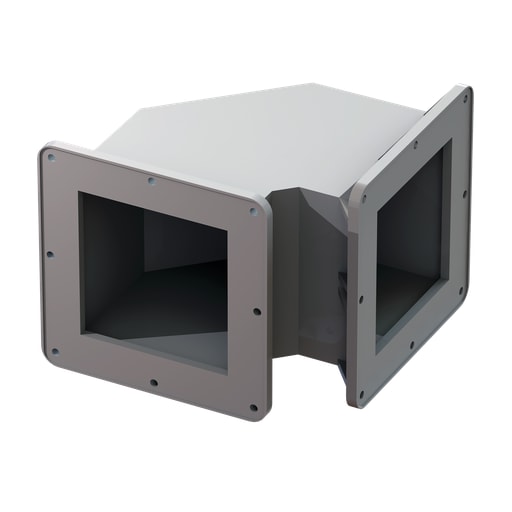 nVent Hoffman - Hoffman F66WE90FG 90-Degree Elbow, 6" x 6", Fiberglass