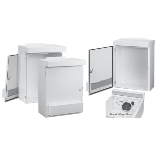 nVent Hoffman - Hoffman WF3LP 29" x 24" x 12" WEATHERFLO Drive Enclosure w/ 4" Fan, Type 3R, Steel