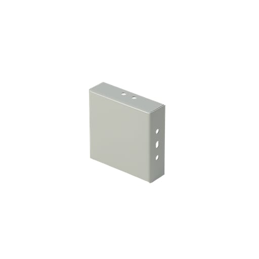 nVent Hoffman - Hoffman F44T3RCP Closure Plate, fits 4" x 4", Gray, Steel