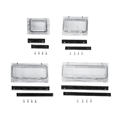 nVent Hoffman - Hoffman VM-CTHS53 VM Hinged Window Kit, Transparent, Unpainted, Polycarbonate, VM-CTHS53