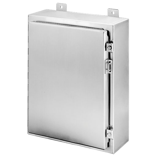 nVent Hoffman - Hoffman A20H2408SS6LP Continuous Hinge with Clamps, Type 4X, 20" x 24" x 8", SS Type 316L