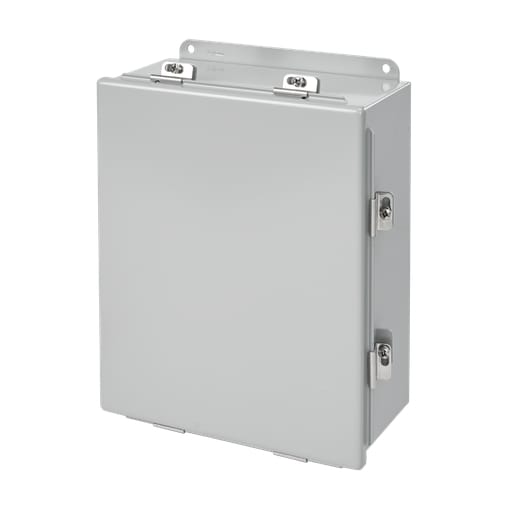 nVent Hoffman - Hoffman A604CHNF Continuous Hinge with Clamps, Type 4, 6" x 4" x 3", Gray, Steel